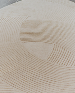 DOMM beige wool rug, 160 x 230 cm