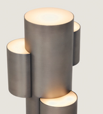 ADRINA Prijenosna LED stolna lampa od tamno sivog metala s brušenom završnom obradom