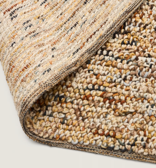 ELANIS multicoloured bouclé wool rug 200 x 300cm