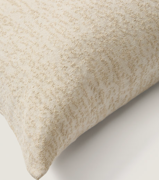 MELIEN cushion cover in natural dot jacquard 50 x 50 cm