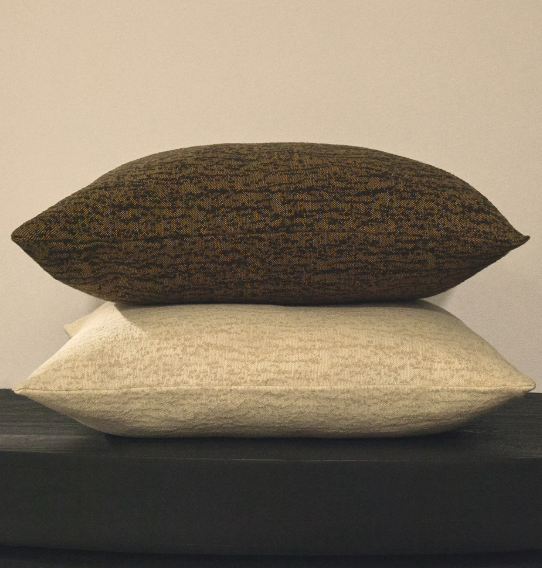 MELIEN cushion cover in natural dot jacquard 50 x 50 cm