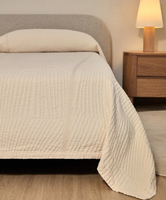 ZENTI Pamučni prekrivač za krevet s dvostranim zebra žakardom