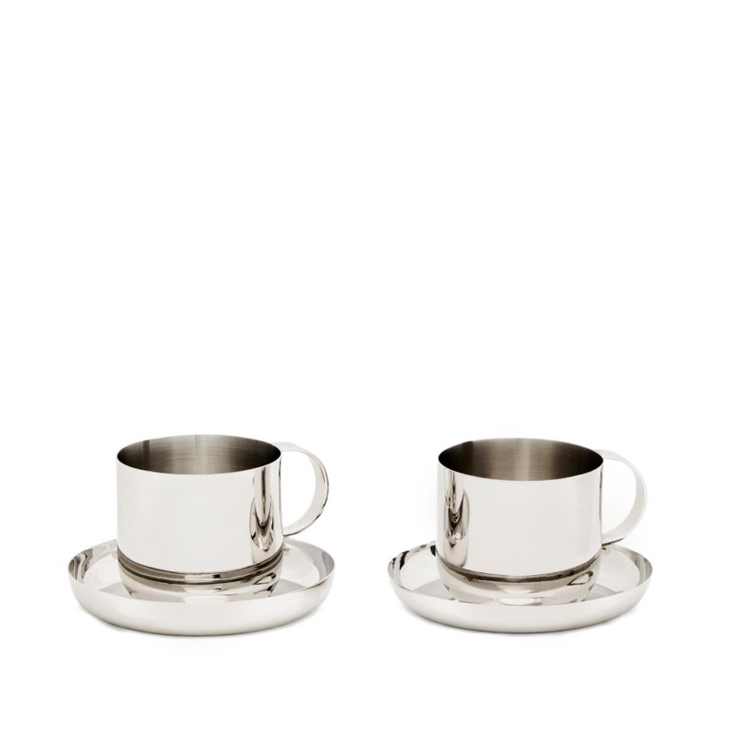 NIRELA set of 2 stainless steel cups