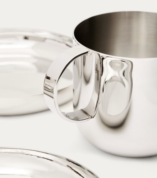 NIRELA set of 2 stainless steel cups