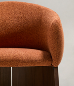 BOSCA stolica od terakota šenila i furnira od oraha