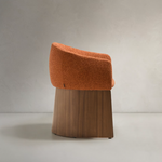 BOSCA stolica od terakota šenila i furnira od oraha