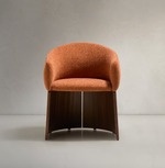 BOSCA stolica od terakota šenila i furnira od oraha