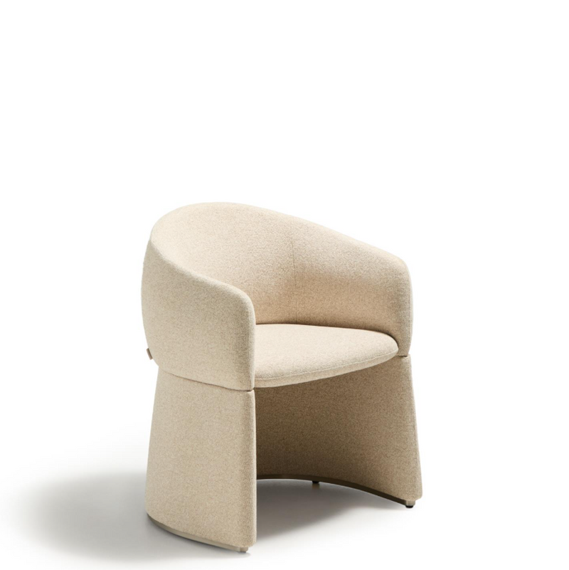 BOSCA beige chenille chair