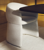 BOSCA Bež šenilska stolica