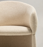 BOSCA Bež šenilska stolica