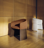 BOSCA Bež šenilska stolica