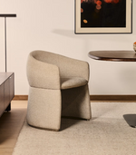 BOSCA Bež šenilska stolica