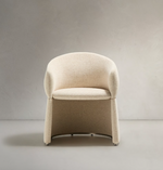 BOSCA Bež šenilska stolica