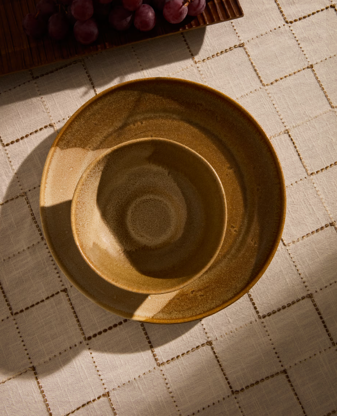 NAGOLI  Brown ceramic bowl