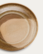 NAGOLI  Brown ceramic dessert plate