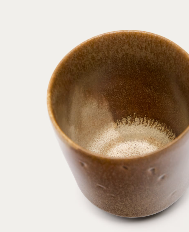 NAGOLI Brown ceramic cup