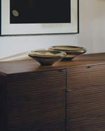 ZOLIRA Središnji ukras od smeđeg stakla Ø 27 cm