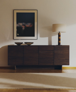 ZOLIRA Središnji ukras od smeđeg stakla Ø 27 cm