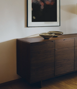 ZOLIRA Središnji ukras od smeđeg stakla Ø 27 cm