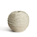 EVANIA vase in beige ceramic 21 cm