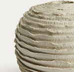 EVANIA vase in beige ceramic 21 cm