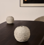 EVANIA vase in beige ceramic 21 cm