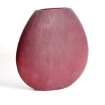 RUVENA burgundy glass vase 43.5 cm