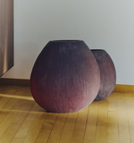 RUVENA burgundy glass vase 43.5 cm