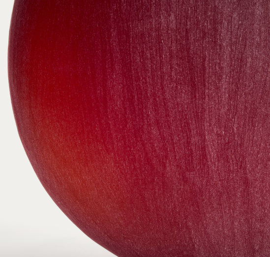 RUVENA burgundy glass vase 43.5 cm