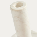 ZALVORI Držač za svijeće od bijelog mramora 23 cm