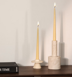 ZALVORI Držač za svijeće od bijelog mramora 23 cm