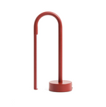 BOW red aluminium portable table lamp