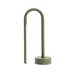 BOW green aluminium portable table lamp