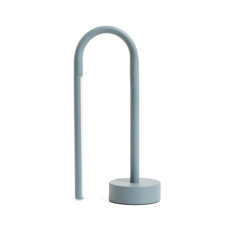 BOW Plava aluminijska prijenosna stolna lampa