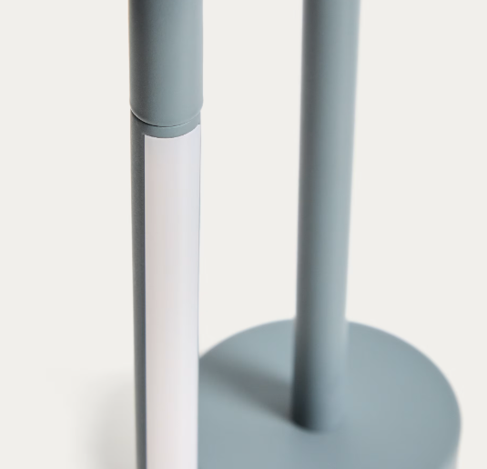 BOW blue aluminium portable table lamp