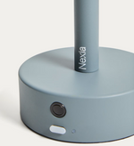 BOW blue aluminium portable table lamp