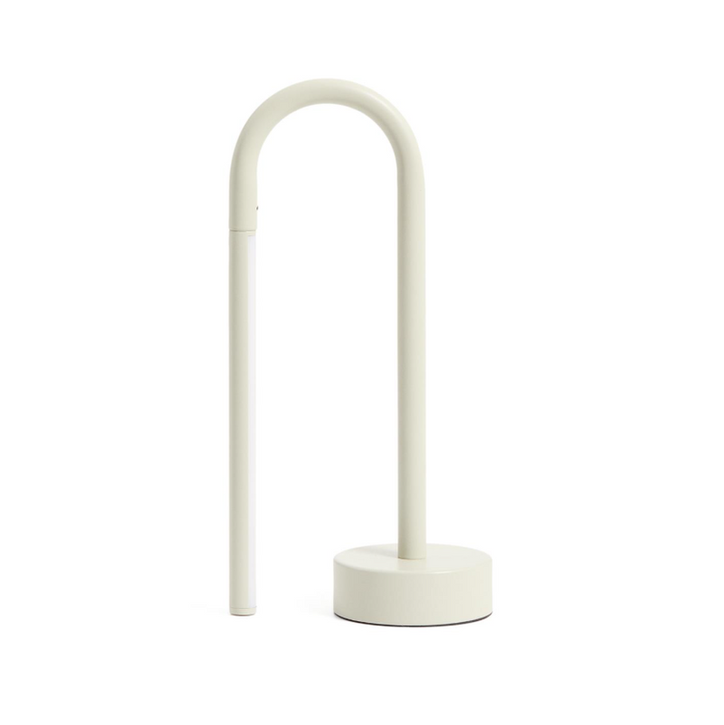 BOW Prijenosna stolna lampa od sivog aluminija 