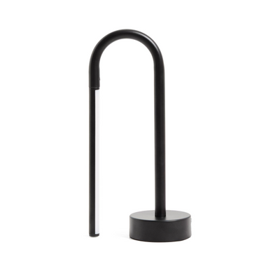 BOW black aluminium portable table lamp