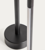 BOW black aluminium portable table lamp