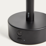 BOW black aluminium portable table lamp