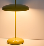 PORTE yellow aluminium portable table lamp