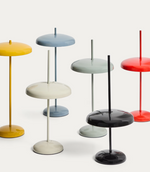 PORTE yellow aluminium portable table lamp