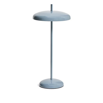 PORTE blue aluminium portable table lamp