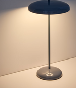 PORTE blue aluminium portable table lamp