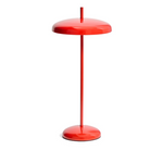 PORTE red aluminium portable table lamp