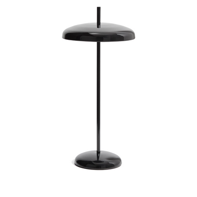 PORTE black aluminium portable table lamp