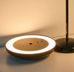 PORTE black aluminium portable table lamp