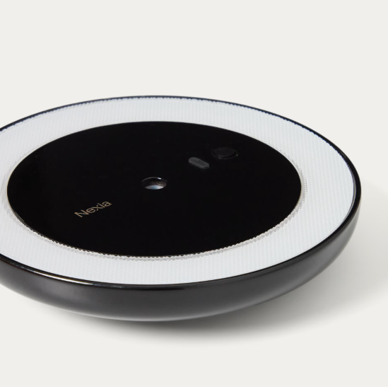 PORTE black aluminium portable table lamp