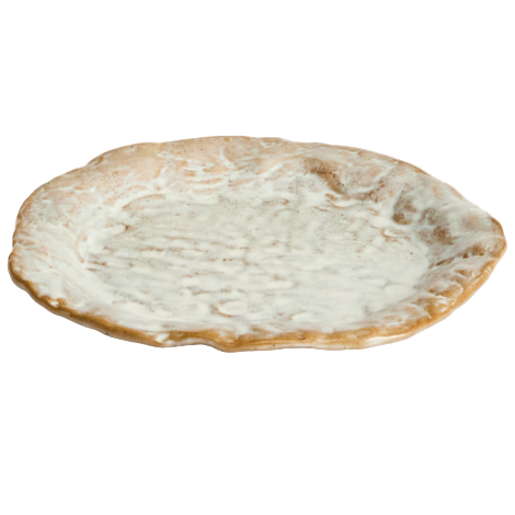 ALENIA Dessert plate in grey ceramic