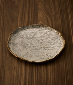 ALENIA Tanjur za desert od sive keramike